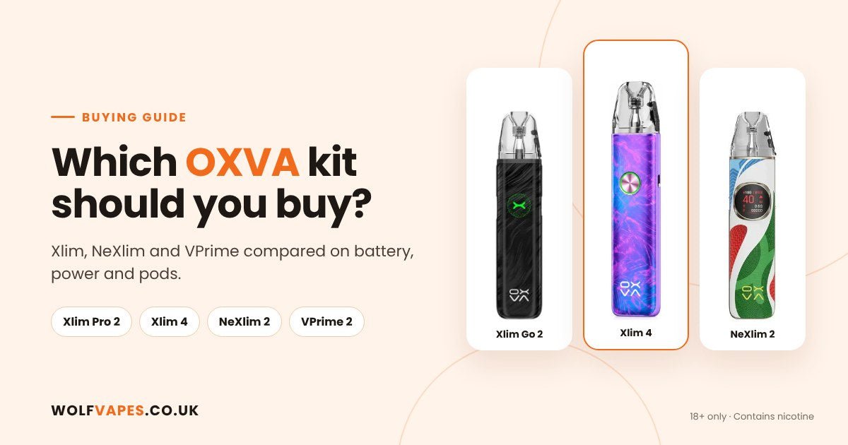 OXVA Pod Kits Compared: Which Xlim, NeXlim or VPrime to Buy?