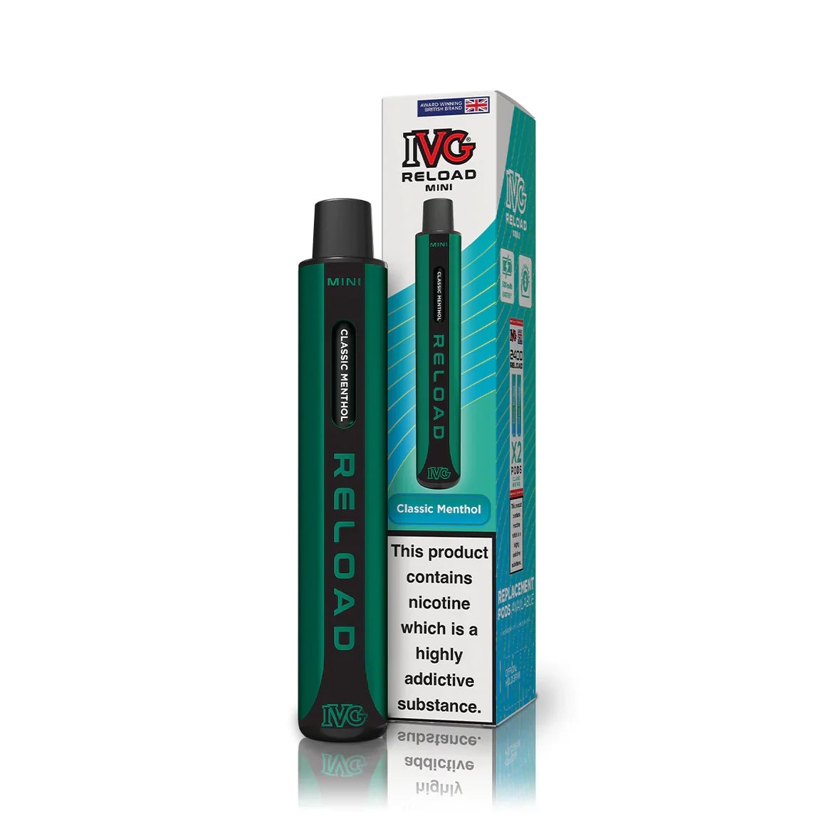 IVG Reload Mini Pod Vape Kit Box Of 10 IVG Reload Mini Pod Vape Kit Box Of 10