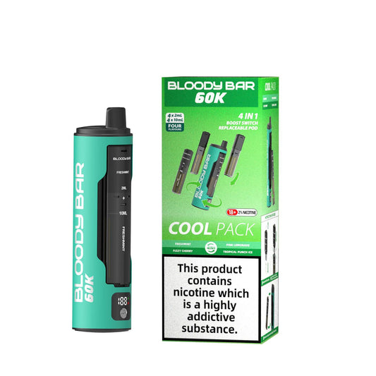 Bloody Bar 60k Prefilled 4 In 1 Pod Vape Kit Pack of 5