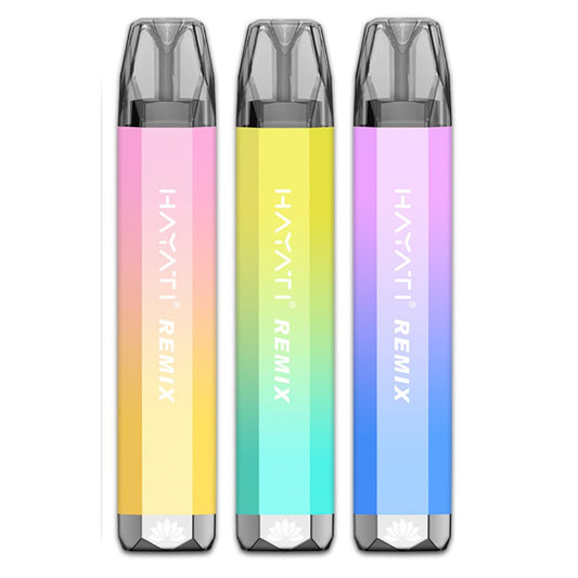 buy 4 in 1 Hayati Remix 2400 Puffs Disposable Vape Pod Kit - Box of 5 at Wolfvapes.co.uk