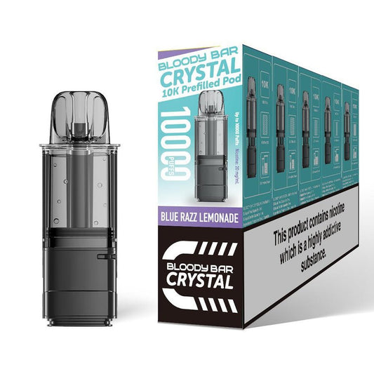 buy Bloody Bar Crystal 10k Replacement Pods Pack of 5 at Wolfvapes.co.uk