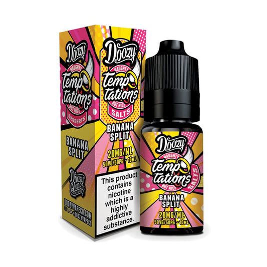 buy Doozy Vape Temptations Nic Salt 10ml E - Liquid Box of 10 at Wolfvapes.co.uk