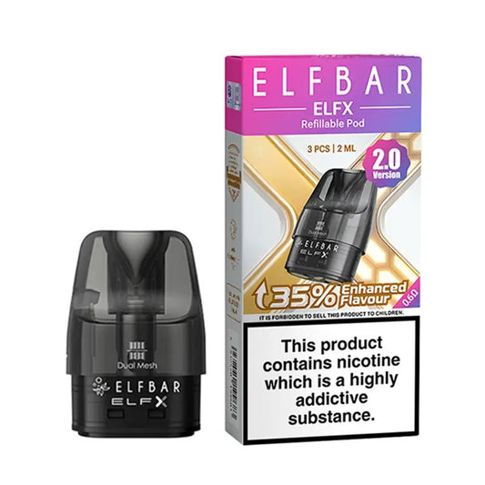 buy Elf Bar ELFX 2.0 Replacement Pods at Wolfvapes.co.uk