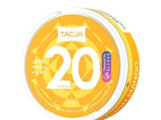 buy Elf Bar Tacja Nicotine Pouches - Lemon Mango - Pack of 5 at Wolfvapes.co.uk