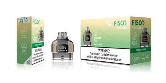 buy Fisco Point Pro 7000 Replacement Pods Pack of 5 at Wolfvapes.co.uk