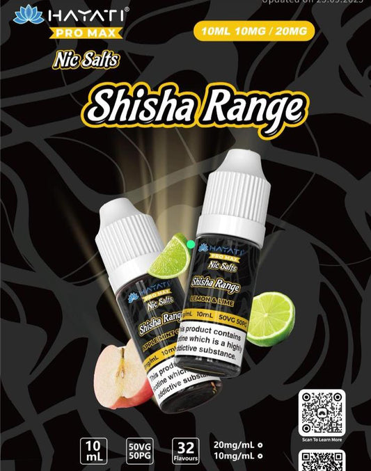 buy Hayati Shisha Pro Max Nic Salts Box of 10 at Wolfvapes.co.uk