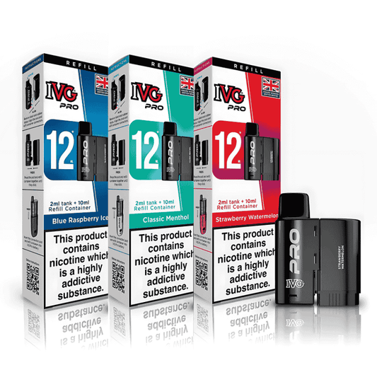 buy IVG 12 Pro Replacement Pods Pack of 5 at Wolfvapes.co.uk