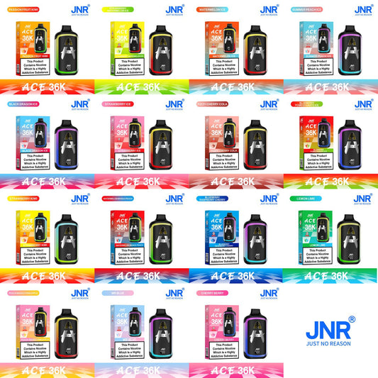 buy JNR ACE 36k Prefilled Vape Kit Pack of 5 at Wolfvapes.co.uk
