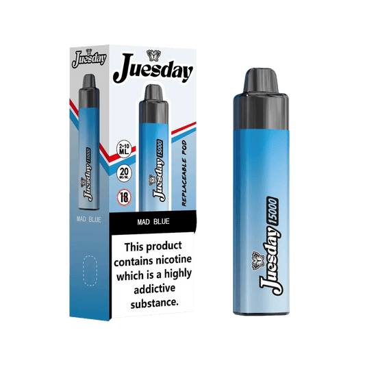 buy Juesday 15k Prefilled Vape Kit Box of 10 at Wolfvapes.co.uk