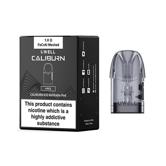 buy Uwell Caliburn A3S Replacement Pods - Pack of 4 at Wolfvapes.co.uk