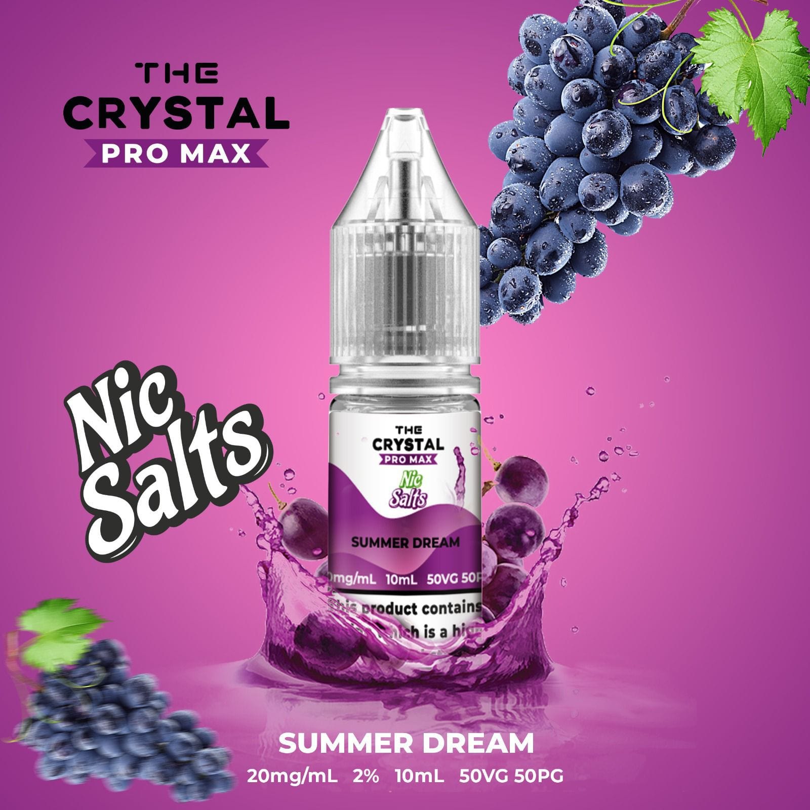 buy The Crystal Pro Max Hayati Vape Nic Salts 10ml at Wolfvapes.co.uk buy The Crystal Pro Max Hayati Vape Nic Salts 10ml at Wolfvapes.co.uk