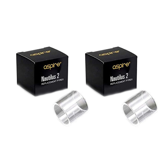 buy Aspire Nautilus 2 (and Zelos Kit) Replacement Glass Tank | 2 Pack | Wolfvapes at Wolfvapes.co.uk