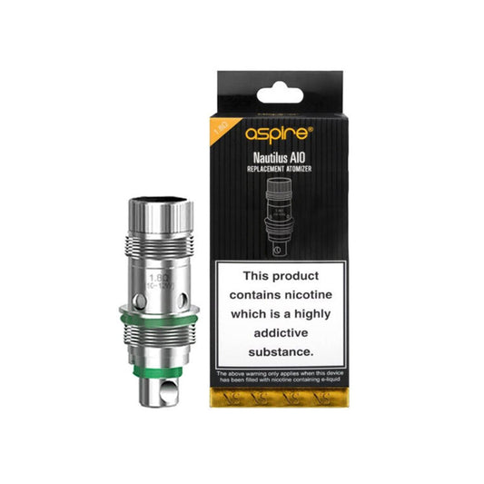 buy Aspire Nautilus AIO Replacement Coils 1.8ohm (Pack Of 5) | Wolfvapes at Wolfvapes.co.uk