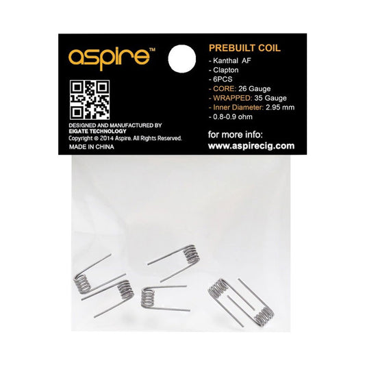 buy Aspire Pre - Built Clapton Coils | Wolfvapes at Wolfvapes.co.uk