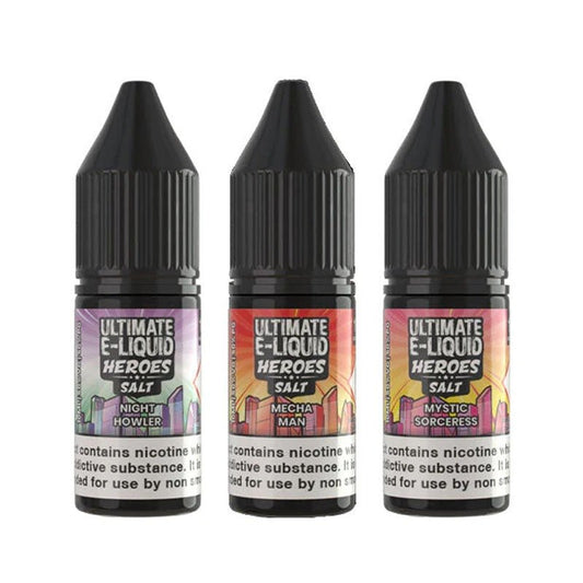 buy Ultimate E - Liquid Heroes 10ML Nic Salt at Wolfvapes.co.uk