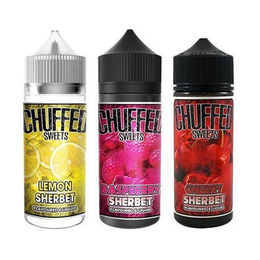 Chuffed Sweets Sherbet 100ML Shortfill - Wolfvapes.co.uk-Cherry Sherbet