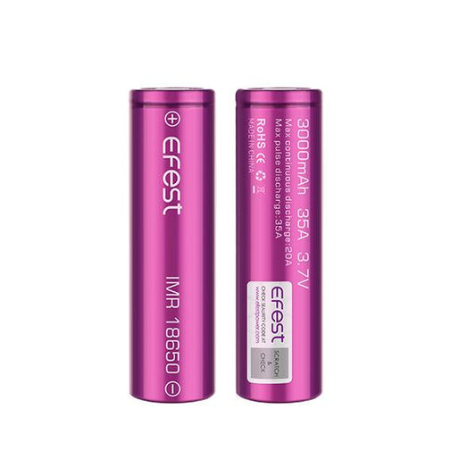 buy Efeast IMR 18650 3000mAh 35A Batteries - Pack of 2 at Wolfvapes.co.uk