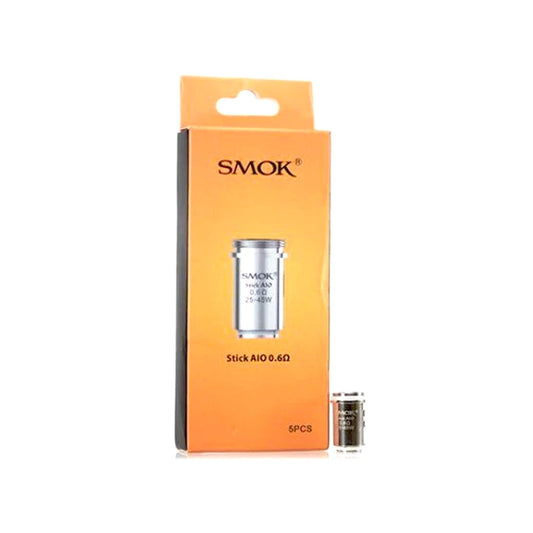 buy Genuine Smok Stick AIO Coils 0.6 ohms | 5 Pack | Wolfvapes at Wolfvapes.co.uk