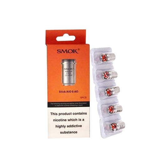 buy Genuine Smok Stick AIO Coils | 5 Pack | Wolfvapes at Wolfvapes.co.uk