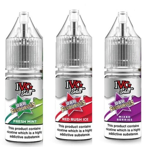 buy IVG Salt Bar Favourite 10ml E Liquid - Pack Of 10 at Wolfvapes.co.uk