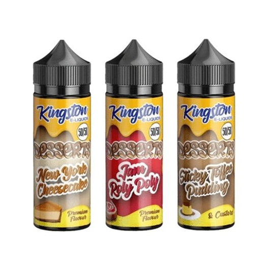 buy Kingston 50/50 Desserts 100ML Shortfill at Wolfvapes.co.uk