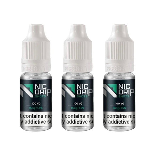 buy NIC DRIP - 100VG - 15MG - NICOTINE SHOT at Wolfvapes.co.uk