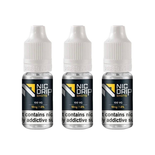 buy NIC DRIP - 100VG - 18MG - NICOTINE SHOT at Wolfvapes.co.uk