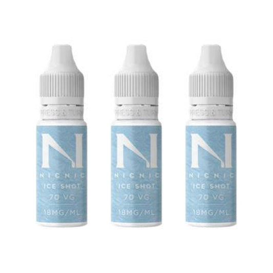 buy NIC NIC - NICOTINE ICE SHOT 18MG 70VG at Wolfvapes.co.uk