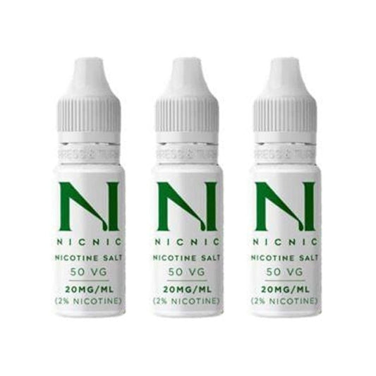 buy NIC NIC - NICOTINE SALT SHOT 20MG 50VG at Wolfvapes.co.uk