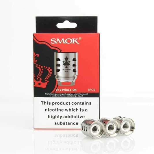 buy Smok TFV12 Prince Q4 Coils 0.4 Ohm | 3 Pack | Wolfvapes at Wolfvapes.co.uk