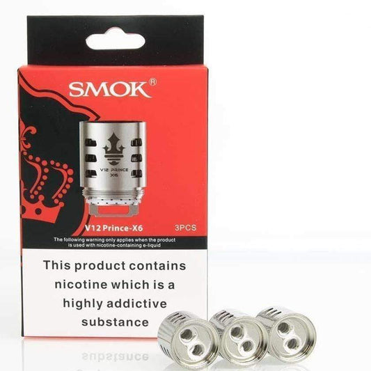 buy Smok - Tfv12 V12 Prince - X6 - 0.15 ohm - Coils at Wolfvapes.co.uk