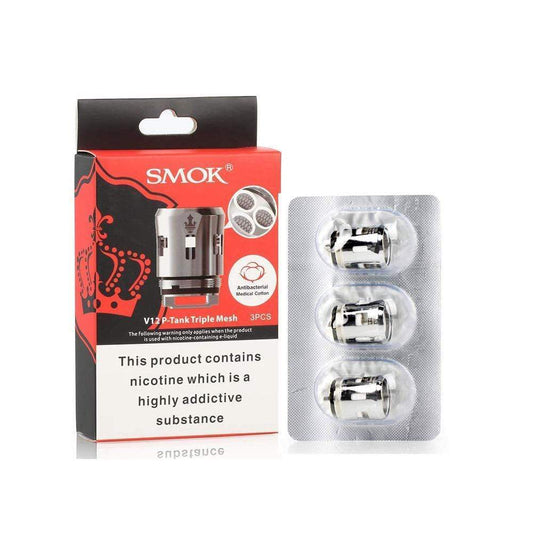 buy Smok - V12 Prince P - Tank Triple Mesh - 0.15 ohm - Coils at Wolfvapes.co.uk