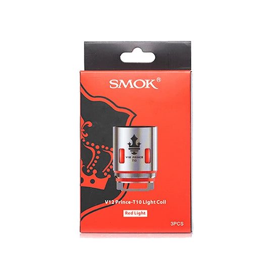 buy SMOK V12 Prince T10 Red Light Coils | 3 Pack | Wolfvapes at Wolfvapes.co.uk