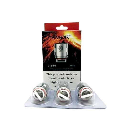buy Smok V12 T6 0.17 Ohm Coils | 3 Pack | Wolfvapes at Wolfvapes.co.uk