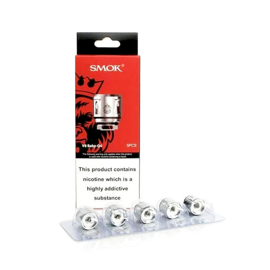 buy Smok V8 Baby Q4 Coil 0.4ohm | 5 Pack | Wolfvapes at Wolfvapes.co.uk
