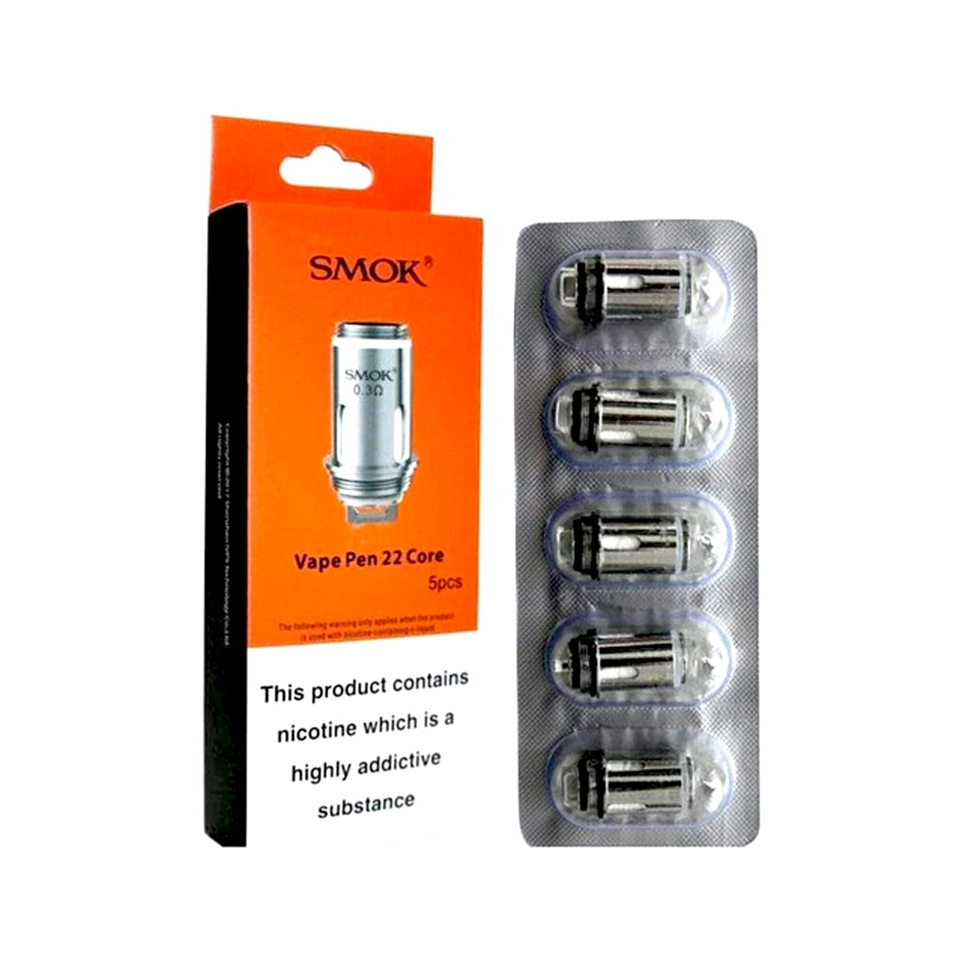 SMOK Vape Pen 22 Replacement Coil | 5 Pack | Wolfvapes SMOK Vape Pen 22 Replacement Coil | 5 Pack | Wolfvapes