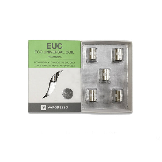 buy VAPORESSO Traditional EUC 0.4 Ohm Coils | 5 Pack | Wolfvapes at Wolfvapes.co.uk