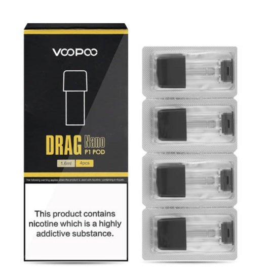 buy Voopoo - Drag Nano P1 - Replacement Pods at Wolfvapes.co.uk