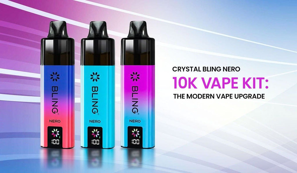crystal bling vape Crystal Bling Nero 10K Vape Kit: The Modern Vape Upgrade