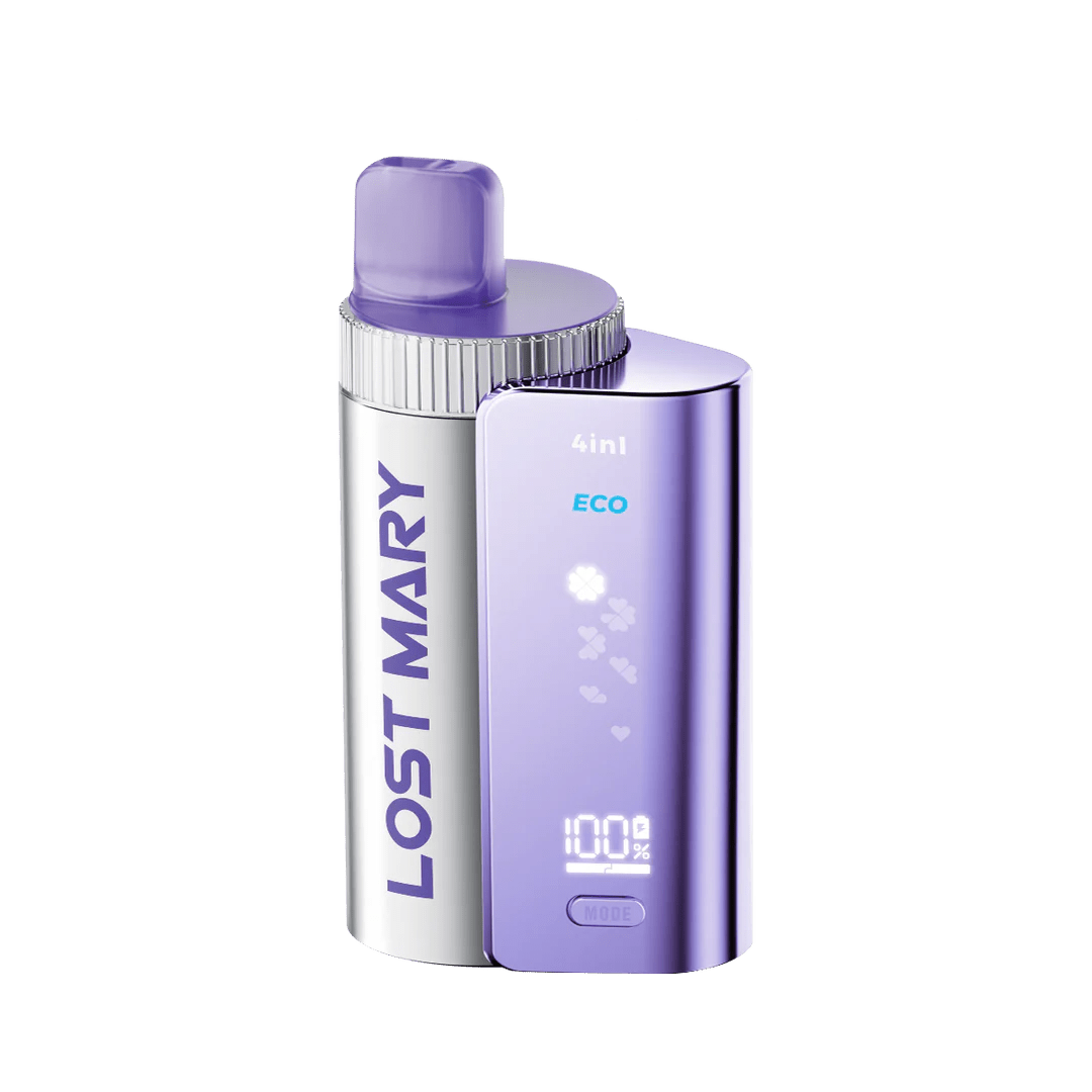 4 in 1 Lost Mary 3200 Puffs Pre - filled Pod Kit Box of 5 - Wolfvapes.co.uk - Berry Edition