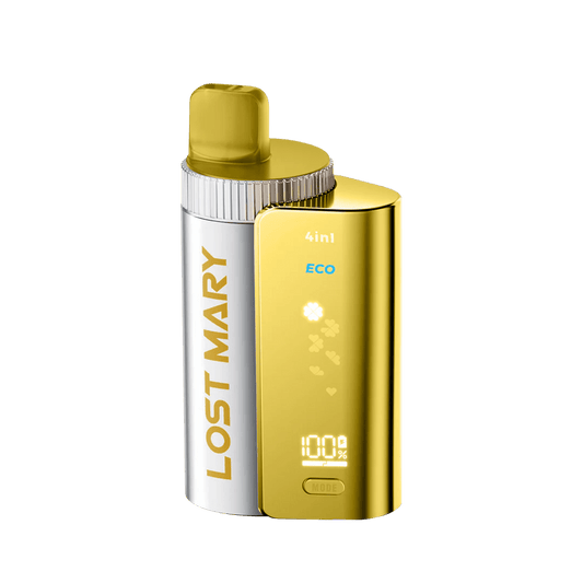 4 in 1 Lost Mary 3200 Puffs Pre - filled Pod Vape Kit - Wolfvapes.co.uk - Yellow Edition