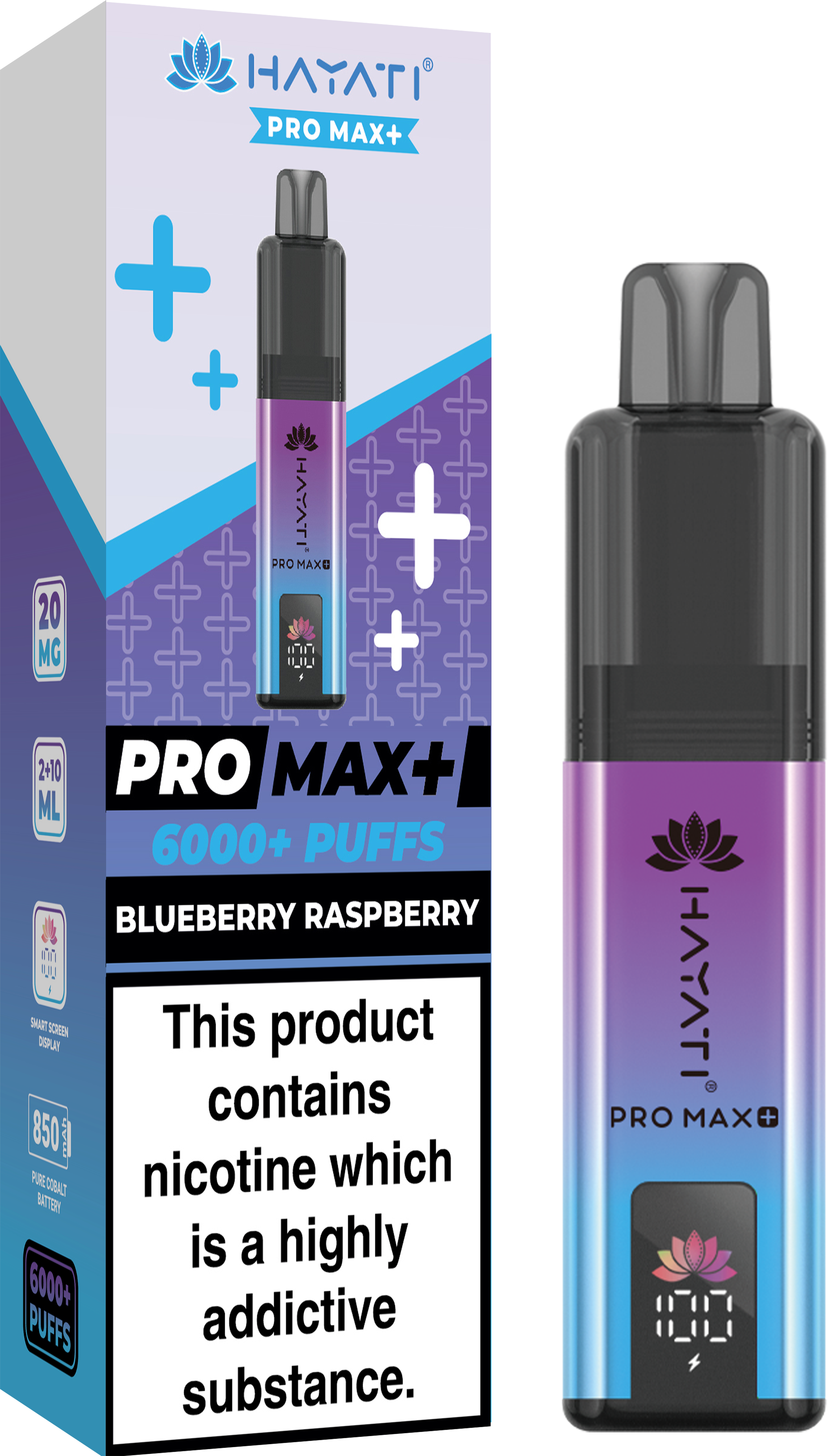 buy Hayati Crystal Pro Max+ 6000 Vape Kit Box of 10 at Wolfvapes.co.uk