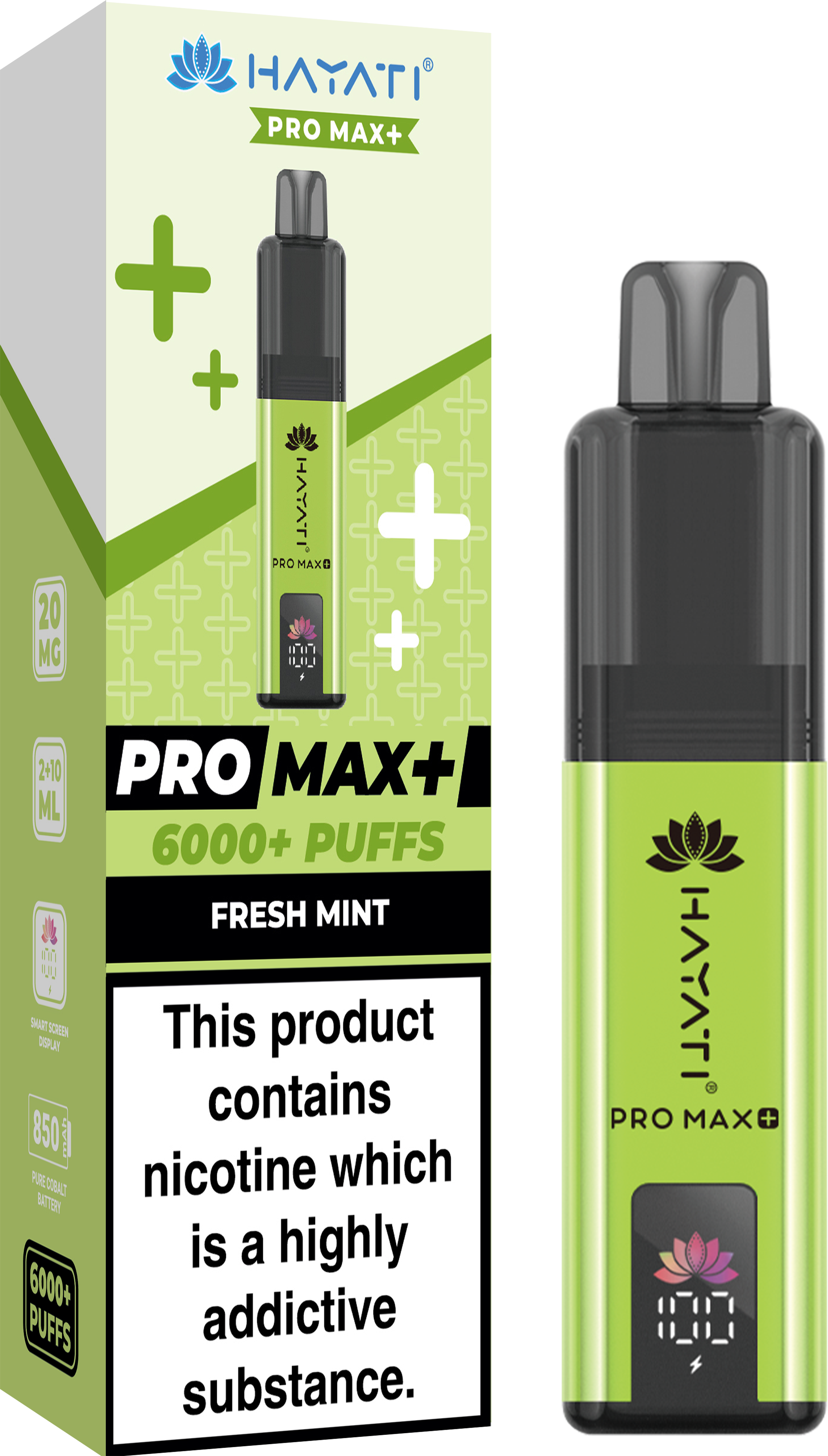 buy Hayati Crystal Pro Max+ 6000 Vape Kit Box of 10 at Wolfvapes.co.uk