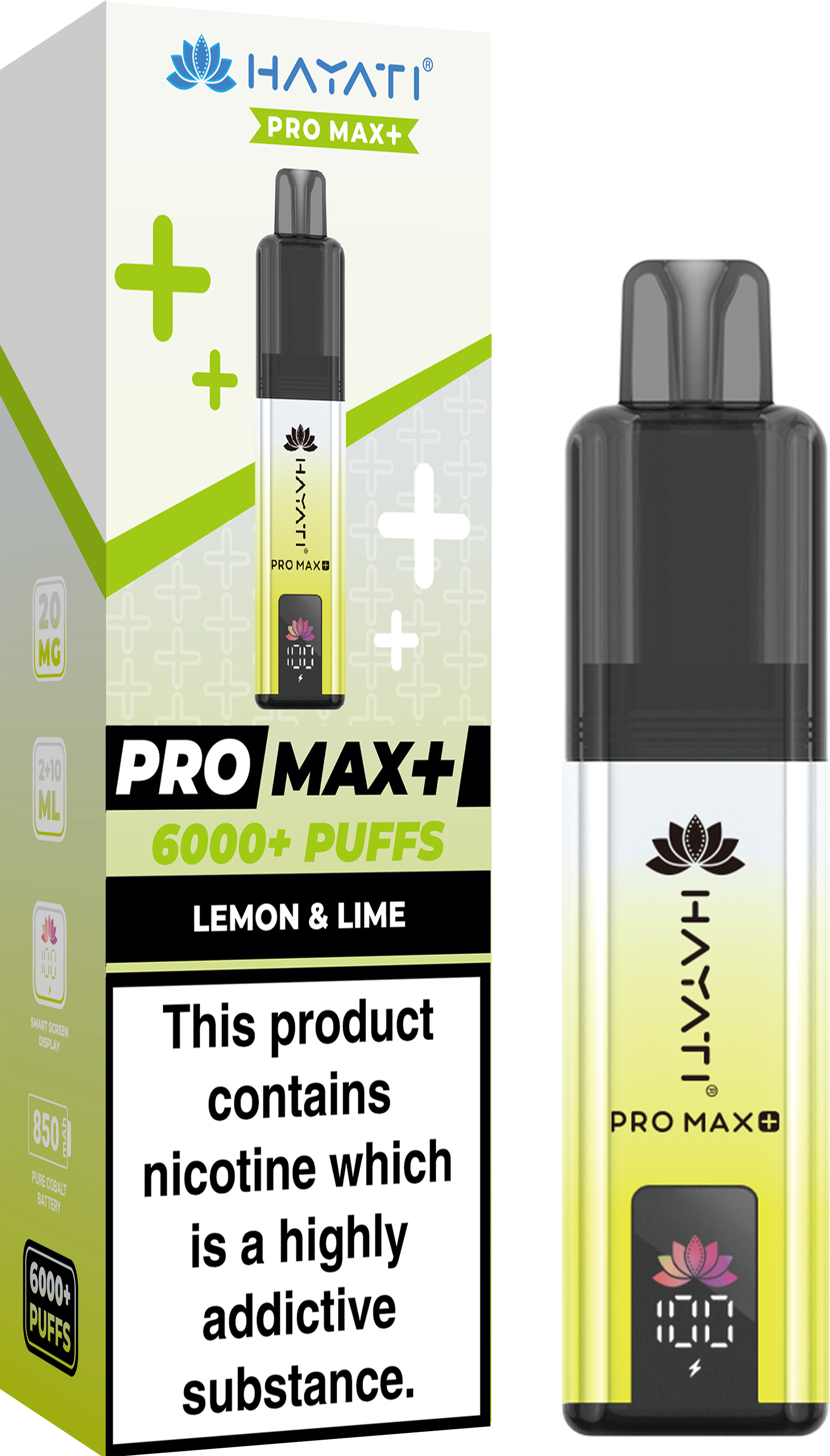 buy Hayati Crystal Pro Max+ 6000 Vape Kit Box of 10 at Wolfvapes.co.uk