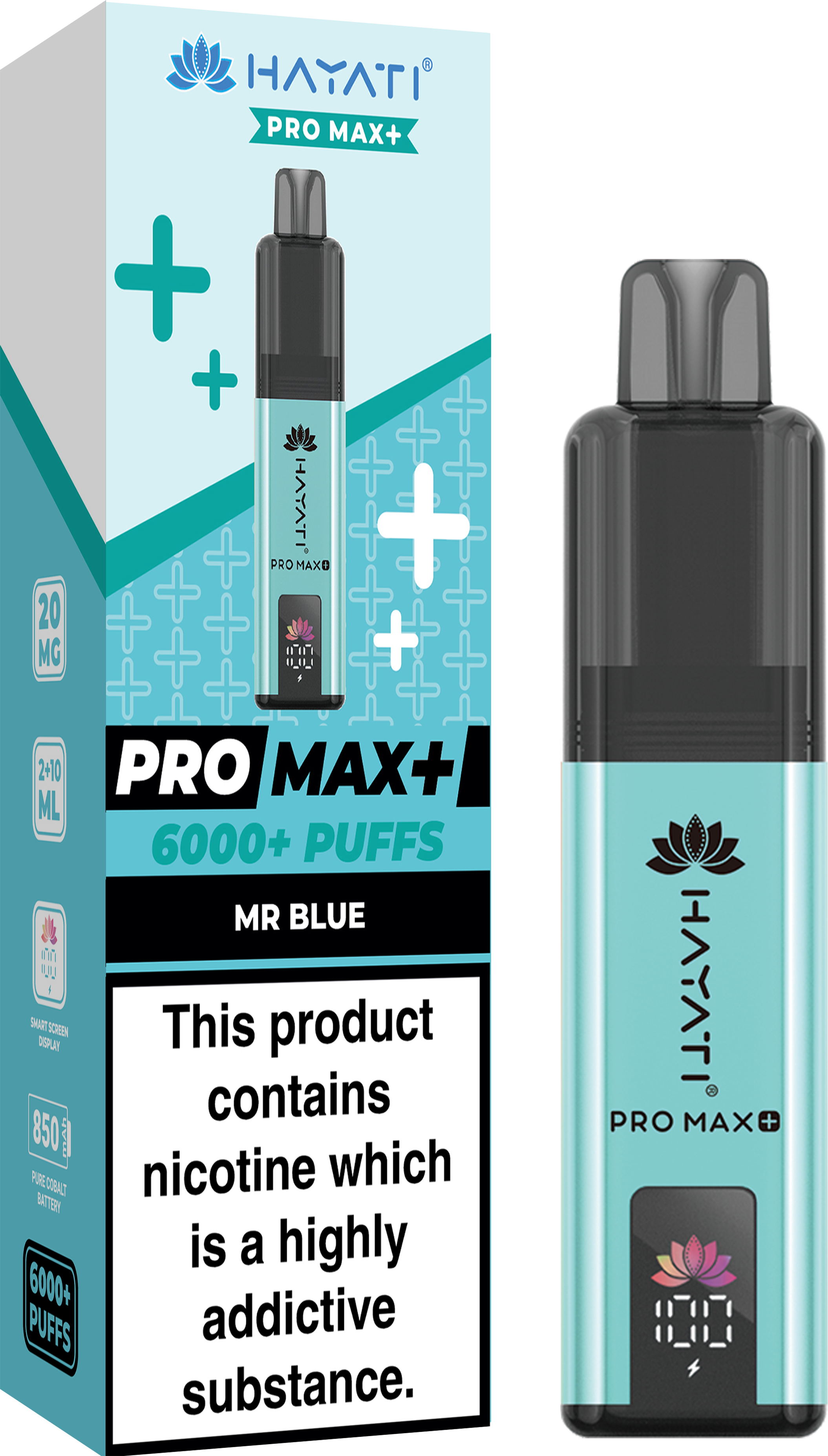 buy Hayati Crystal Pro Max+ 6000 Vape Kit Box of 10 at Wolfvapes.co.uk