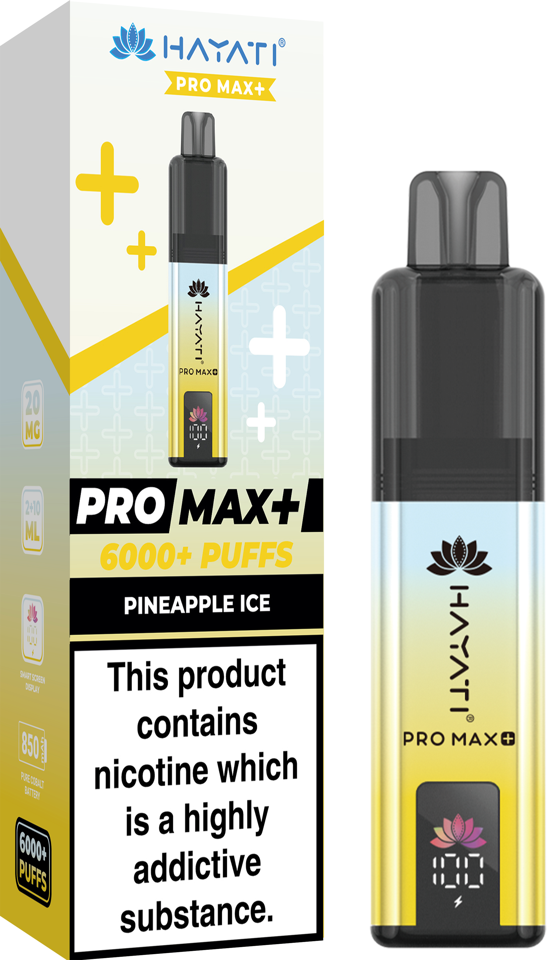 buy Hayati Crystal Pro Max+ 6000 Vape Kit Box of 10 at Wolfvapes.co.uk