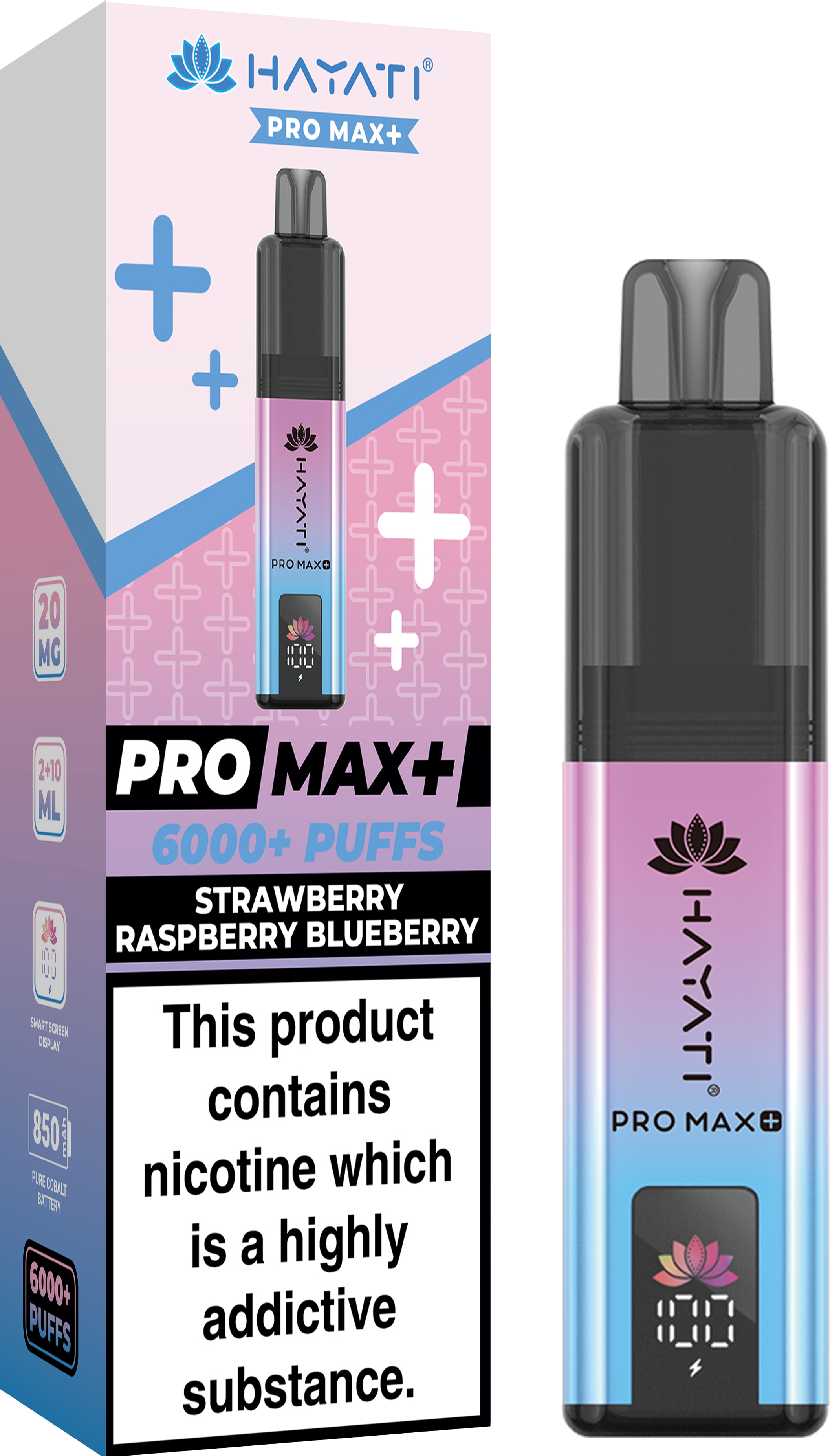 buy Hayati Crystal Pro Max+ 6000 Vape Kit Box of 10 at Wolfvapes.co.uk