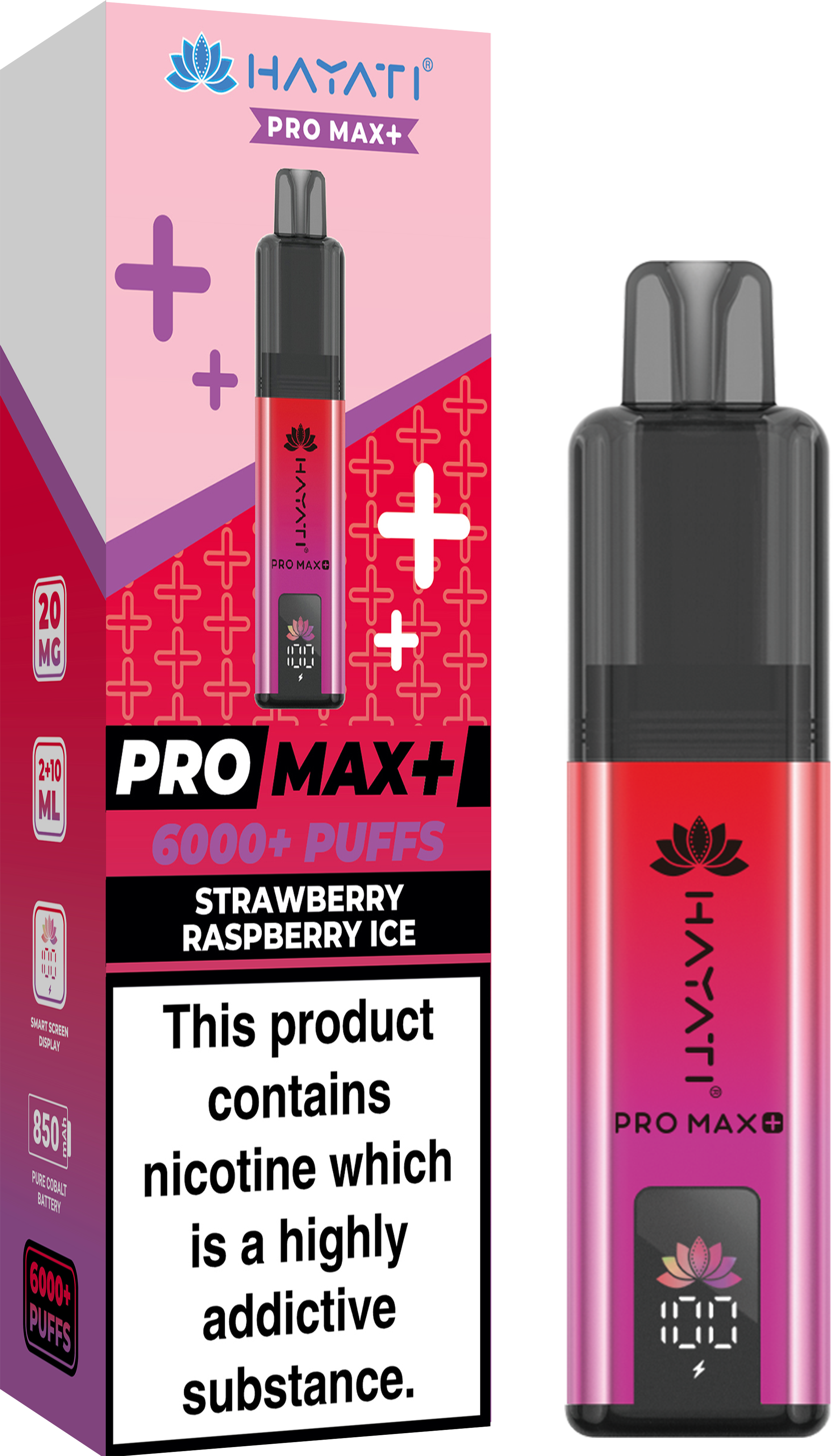 buy Hayati Crystal Pro Max+ 6000 Vape Kit Box of 10 at Wolfvapes.co.uk