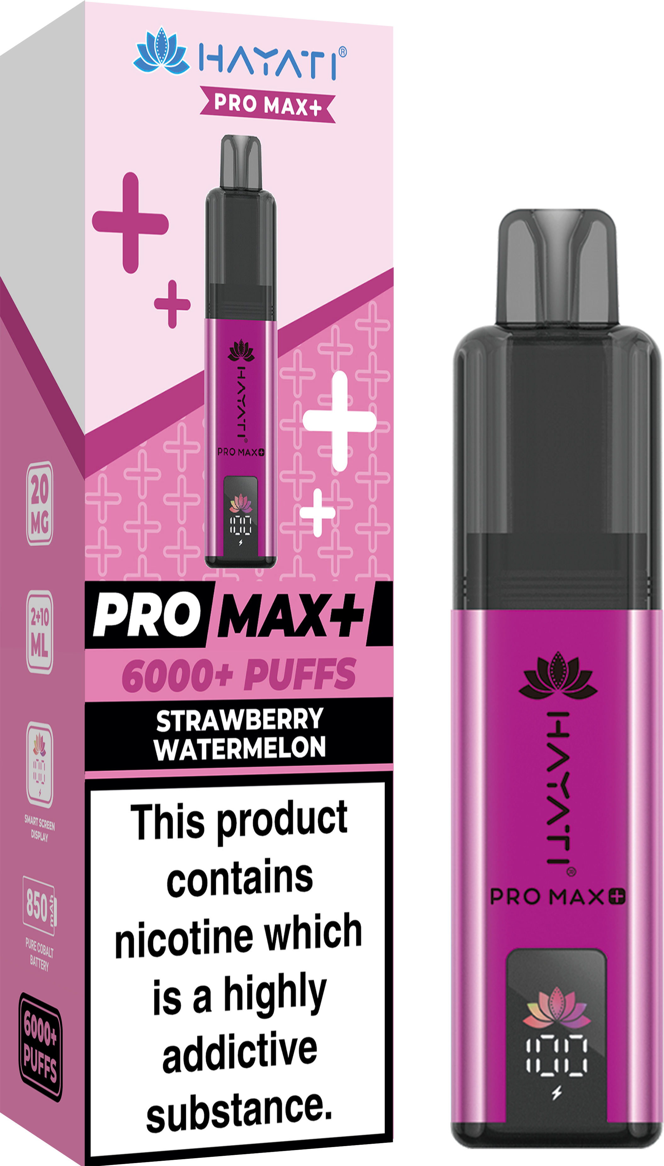 buy Hayati Crystal Pro Max+ 6000 Vape Kit Box of 10 at Wolfvapes.co.uk