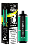 Al Fakher Hypermax 15000 Puffs Disposable Vape Pod Kit - Wolfvapes.co.uk-Lemon Lime